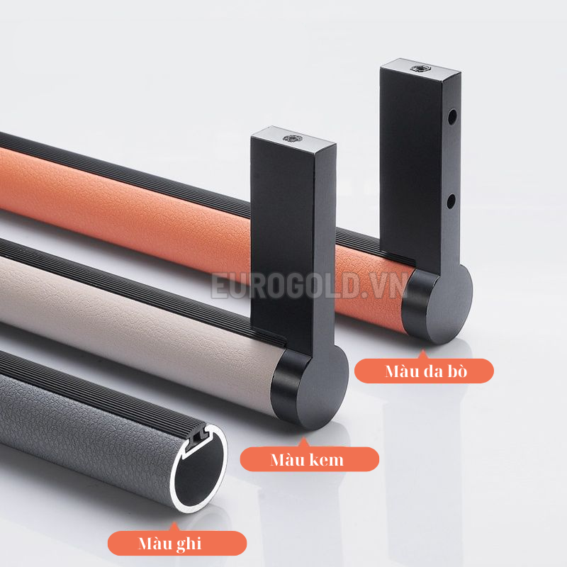 Suốt áo tròn hợp kim bọc da màu nâu cao cấp Eurogold BS02N - 1 3