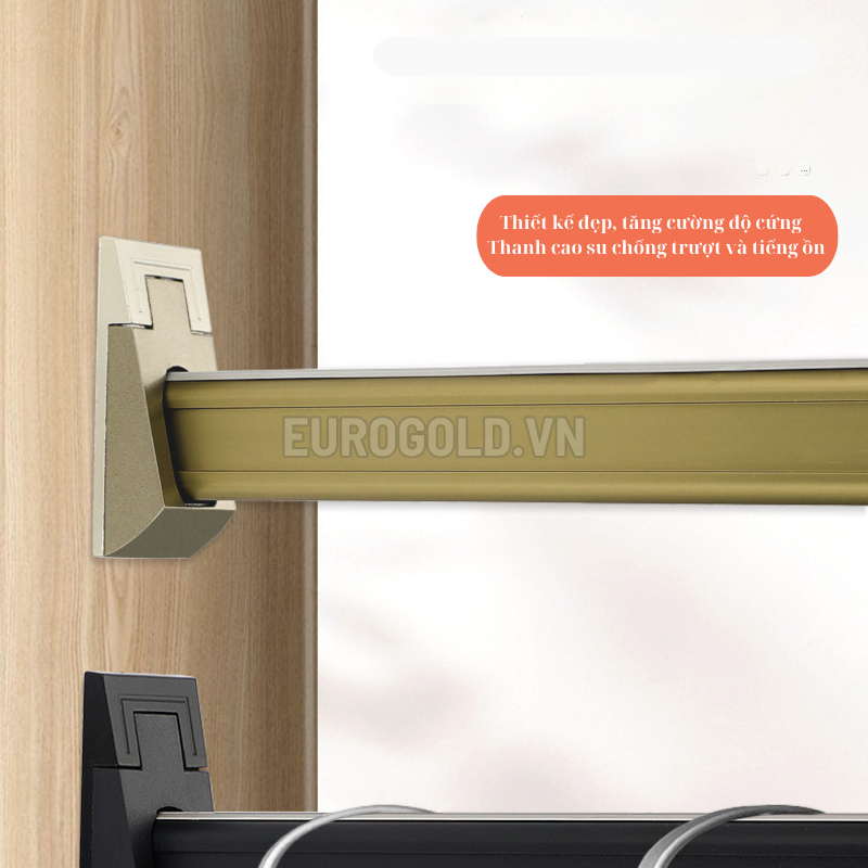 Suốt treo quần áo cao cấp hợp kim nhôm Eurogold BS01V - 13 6
