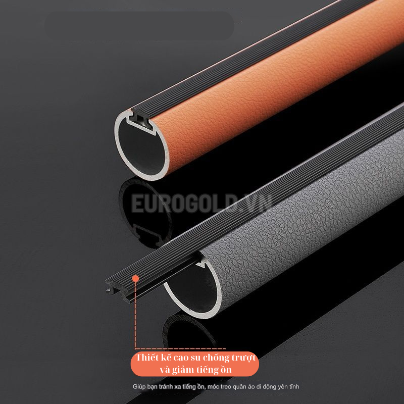 Suốt áo tròn hợp kim bọc da màu nâu cao cấp Eurogold BS02N - 9 1