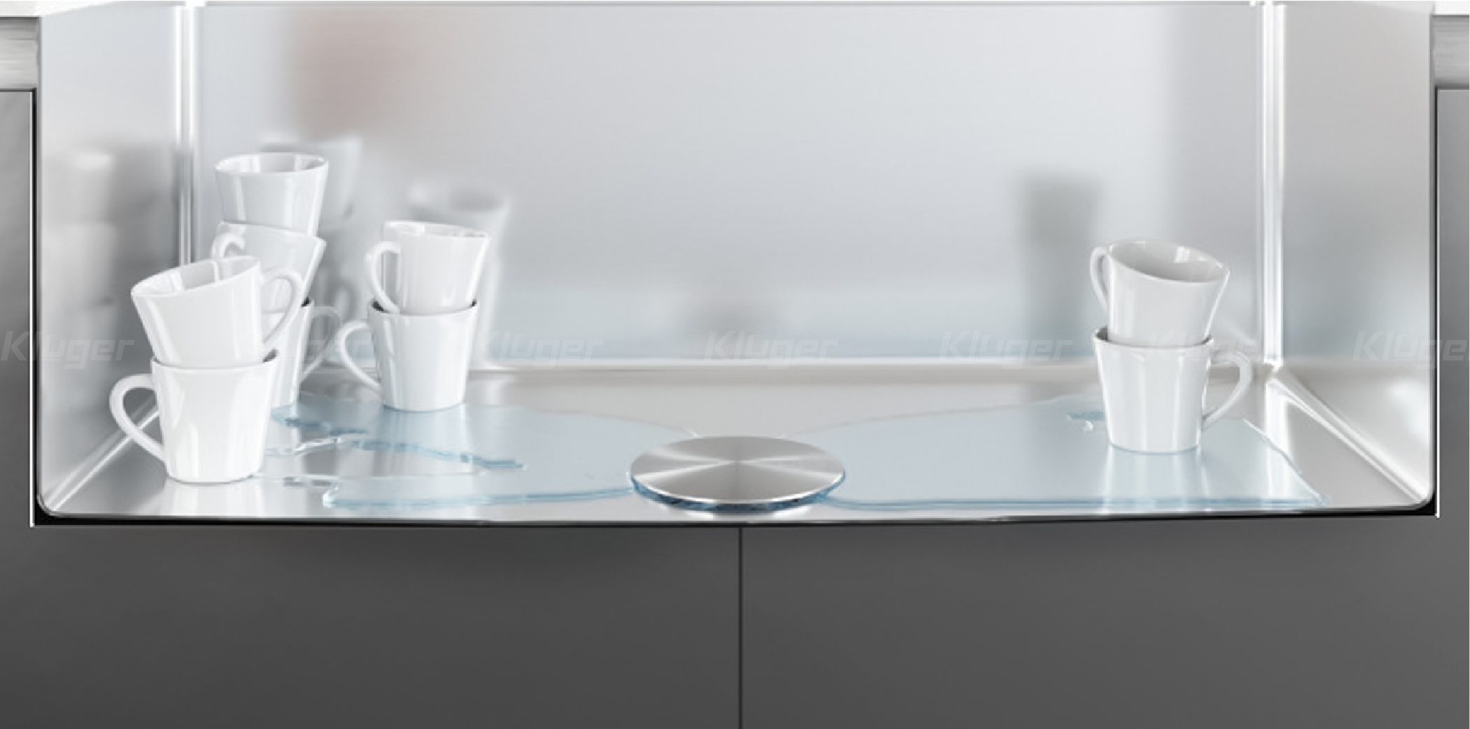 Chậu rửa bát Kluger KWU8161FB K600 cấu tạo 1 hố
