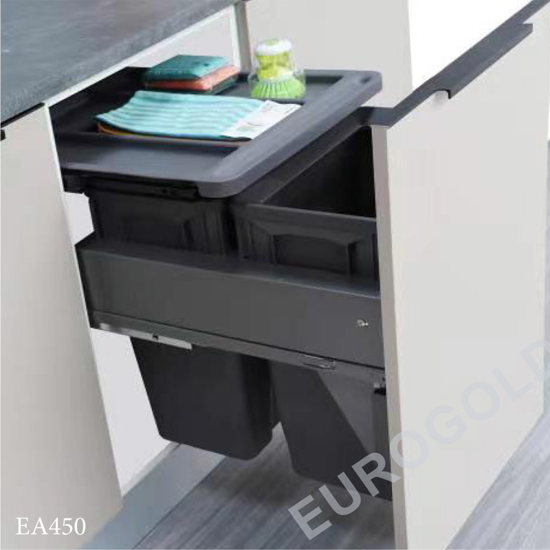 Thùng rác âm tủ giảm chấn cao cấp Eurogold EA450 - ea450