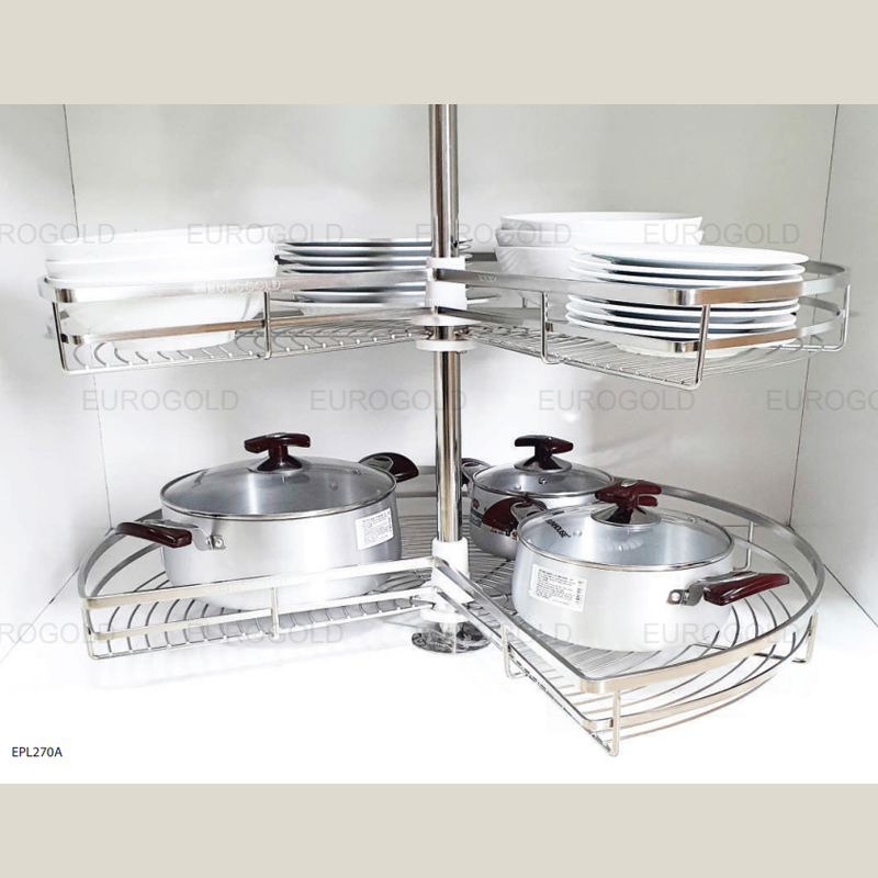Mâm xoay inox mờ nan dẹt Eurogold EPL270A - epl270a web