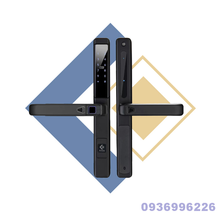 Khoá vân tay cửa nhôm Kitos KT-AL650 - kitos al650 black avt kitos