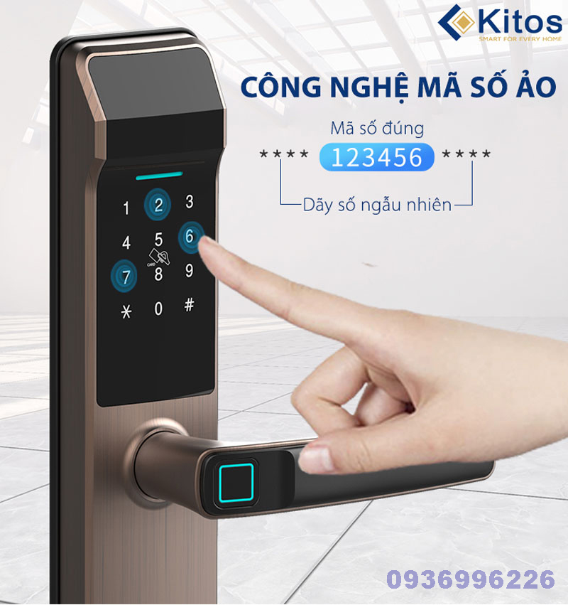 Khóa cửa vân tay Kitos KT-G300 - kitos kt g300 4 1