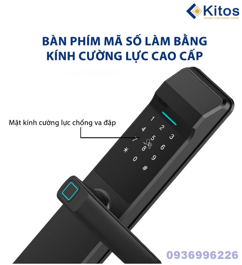 Khóa cửa vân tay Kitos KT-G300 - kitos kt g300 5 2