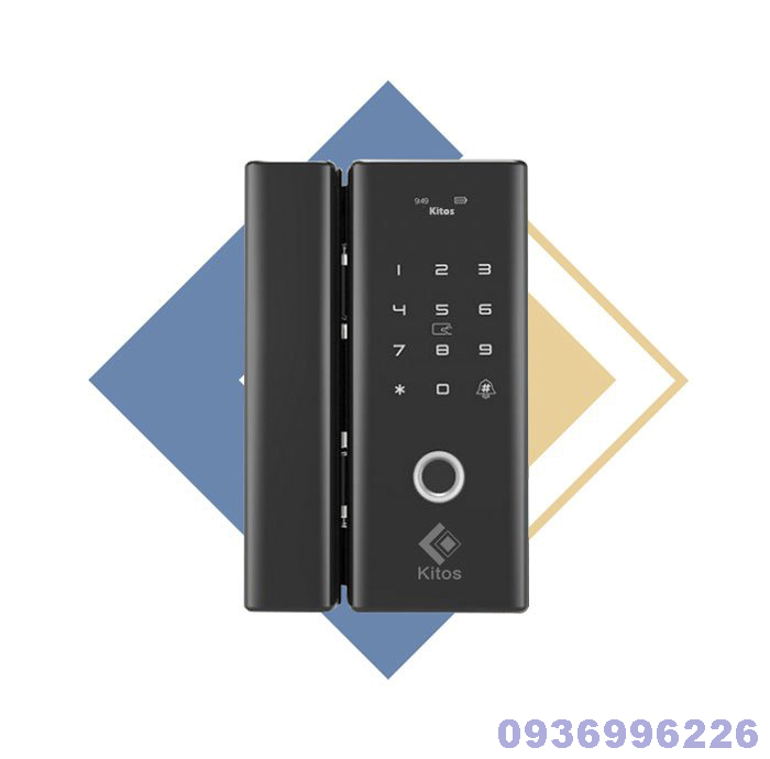 Khoá cửa vân tay dùng cho cửa kính thuỷ lực Kitos KT-GL80 - kitos gl80