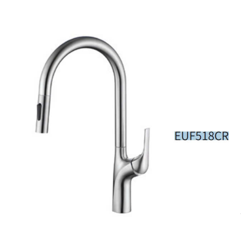 Vòi rửa bát dây rút inox 304 Eurogold EUF518CR - phu kien thiet bi bep 2