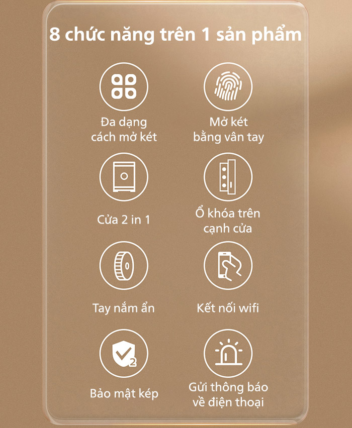 2-2 Đa dạng tính năng chỉ trên 1 sản phẩm két sắt