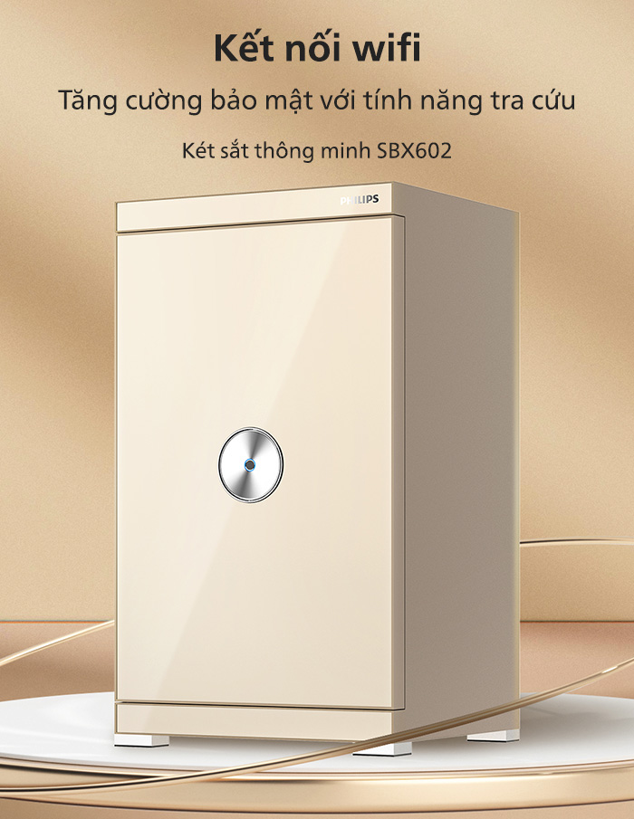 8-2 Kết nối wifi ngay trên điện thoại với két sắt