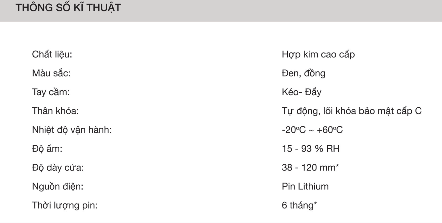 khóa cửa vân tay Philips Alpha VP tskt
