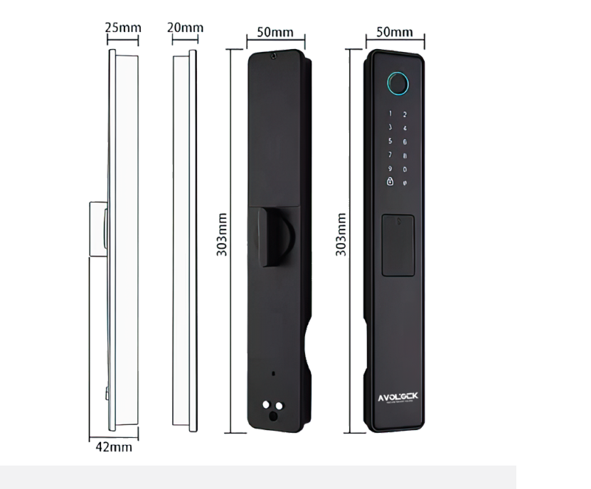 Kích thước khoá avolock AN-396-B