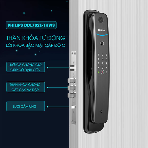 khoa-cua-thong-minh-philips-ddl702-1hw-2 khoá cửa thông minh philips ddl702-1hw