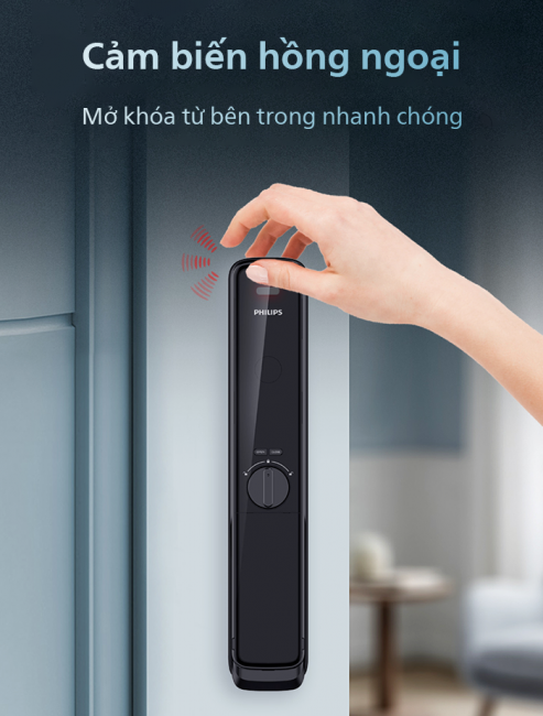 khoa-dien-tu-philips-9300-2-493x650-3 Cảm biến hồng ngoại, mở khóa chỉ một chạm