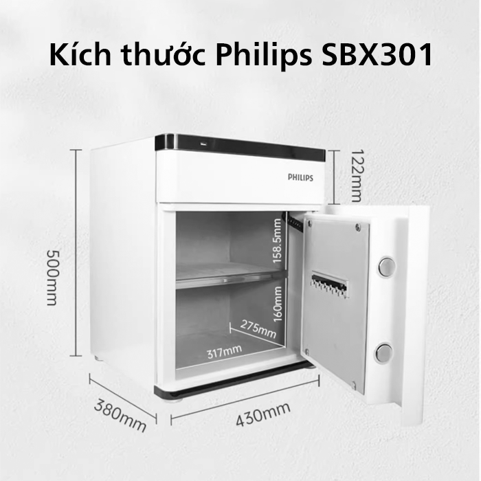 Két sắt Philips SBX301